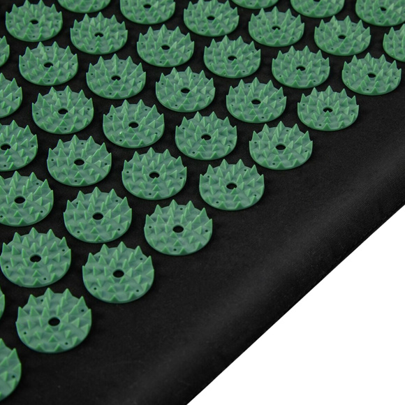 Mata do akupresury i masażu z poduszką Spokey Akumat czarno-zielona 944215