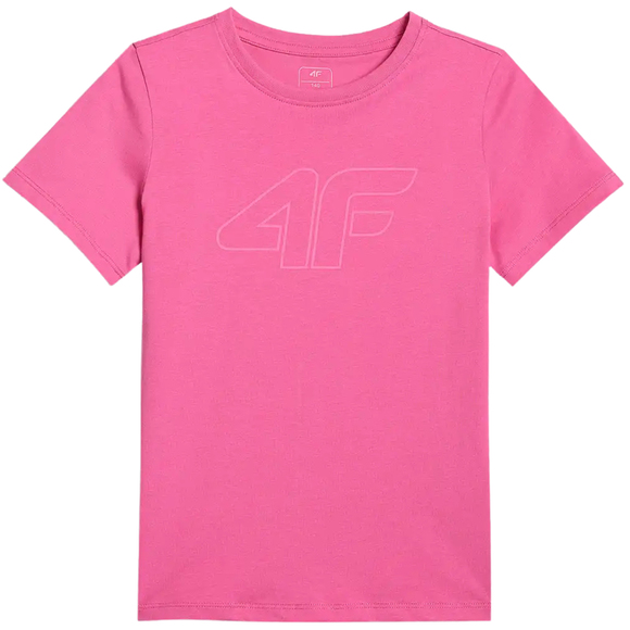 Koszulka dla dziewczynki 4F F3004 ciemny róż 4FJWSS26TTSHF3004 53S