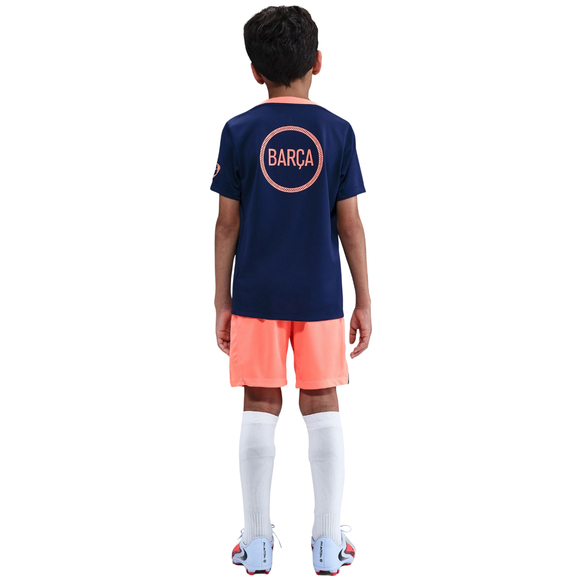 Koszulka dla dzieci Nike FC Barcelona Academy Pro granatowo-pomrańczowa HM4185 411
