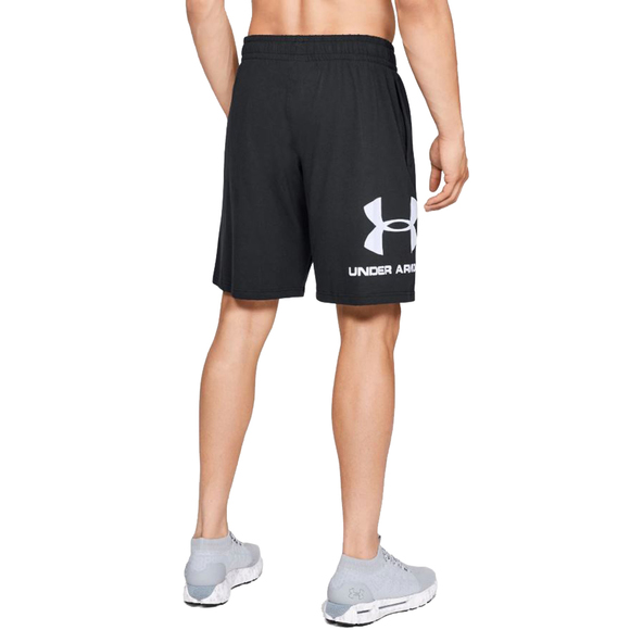 Spodenki męskie Under Armour Sportstyle Cotton Logo czarne 1329300-001