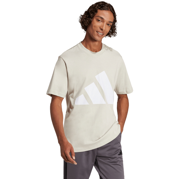 Koszulka męska adidas Essentials Big Logo beżowa JE8933 