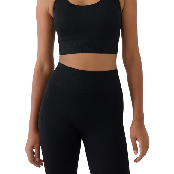 Legginsy damskie 4F FNK F420 głęboka czerń 4FWSS26TFTIF420 20S