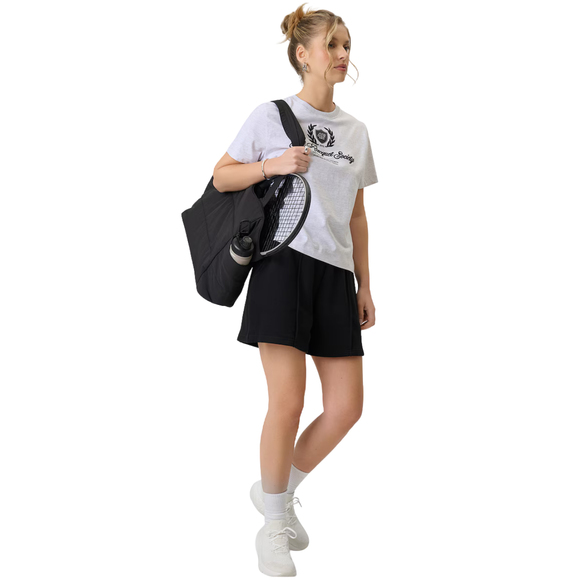 Koszulka damska 4F F2738 chłodny jasny szary melanż 4FWSS26TTSHF2738 27M