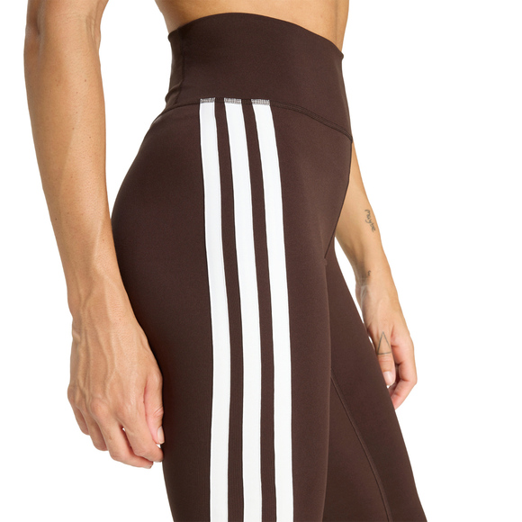 Legginsy damskie adidas Optimé Essentials 7/8 brązowe KC2947