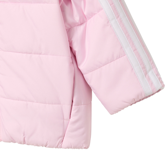 Kurtka dla dzieci adidas Essentials 3-Stripes różowa JW2442