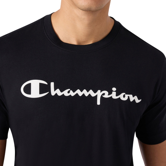 Koszulka męska Champion SS Tee czarna 221814 KK001