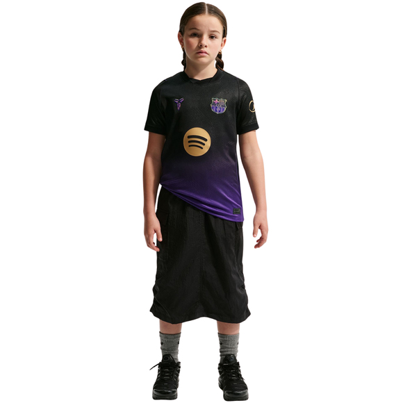 Koszulka dla dzieci Nike FC Barcelona Stadium Away 2026/27 fioletowo-czarna II1674 505