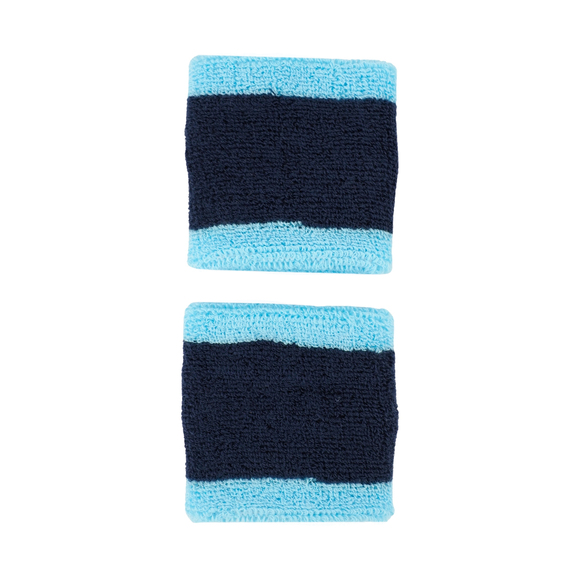 Frotki na rękę Nike Swoosh Wristbands 2 szt. granatowo-niebieskie N1012405403OS