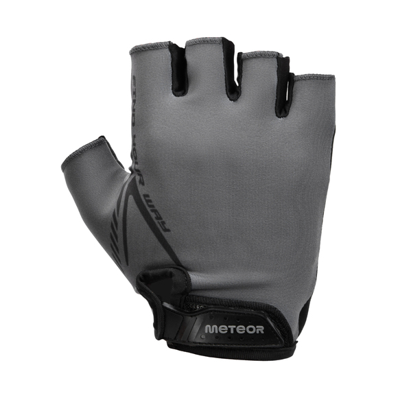Rękawiczki rowerowe Meteor MX10 czarno-szare 17605-17607-17608