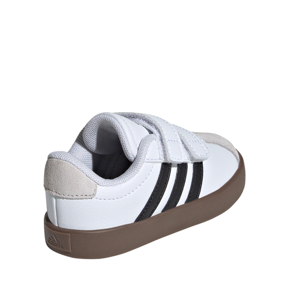 Buty dla dzieci adidas VL Court 3.0 Skateboarding biało-szare ID9157
