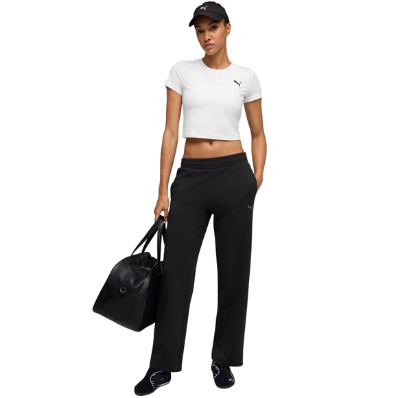 Spodnie damskie Puma ESS Elevated Straight Leg czarne 691817 01