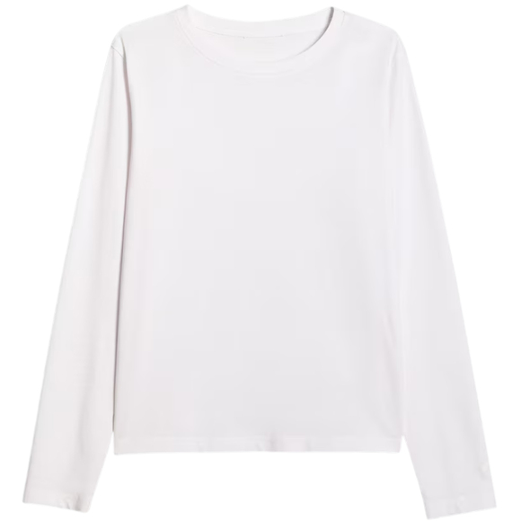 Koszulka damska 4F longsleeve F431 biała 4FWMM00TLONF431 10S