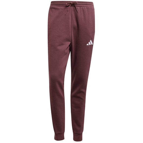 Spodnie męskie adidas Essentials 3-Stripes Fleece bordowe JD1853