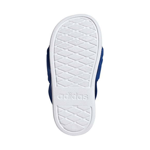 Klapki dla dzieci adidas Adilette Estrap 2.0 biało-niebieskie HQ9196