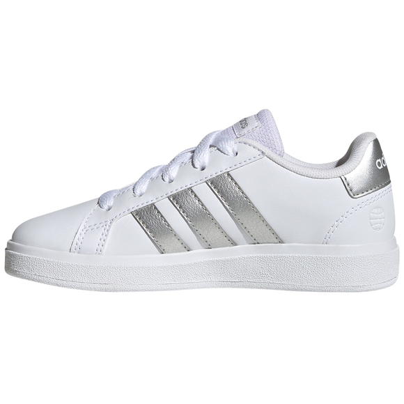 Buty dla dzieci adidas Grand Court Lifestyle Tennis Lace-Up białe GW6506