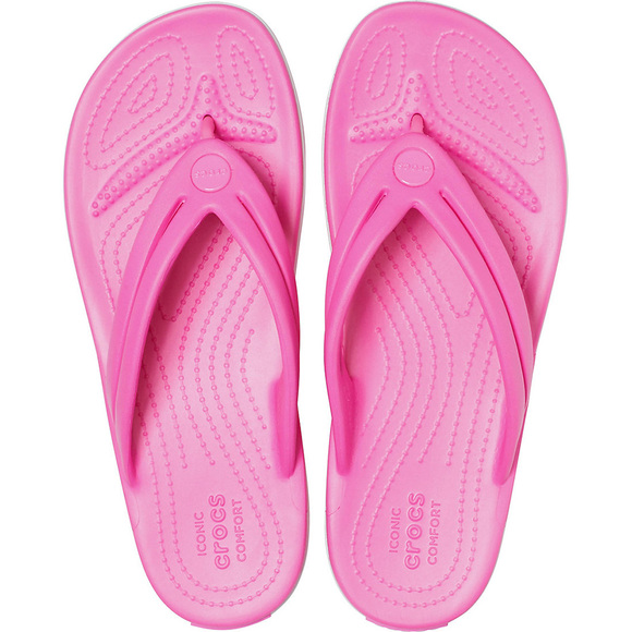 Klapki damskie Crocs Crocband Flip W różowe 206100 6QQ