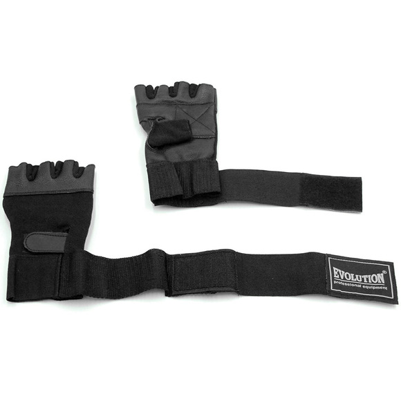 Rękawice fitness Evolution Standard czarne FR-11