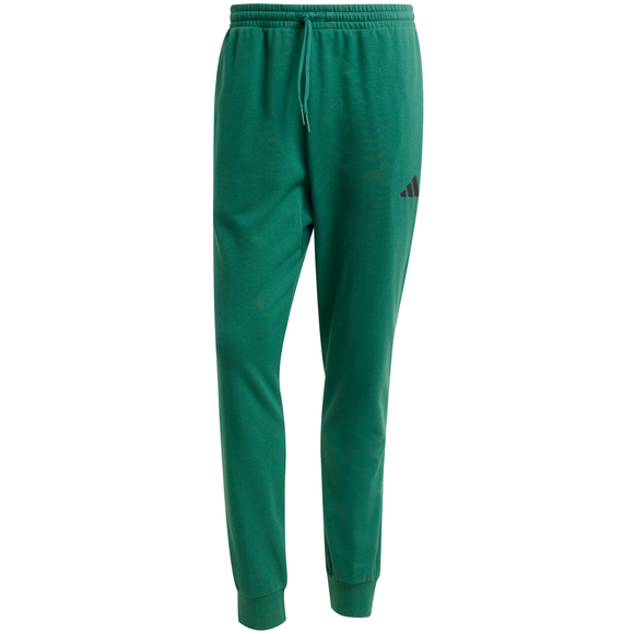 Spodnie męskie adidas Essentials Feel Cozy French Terry zielone JE3858
