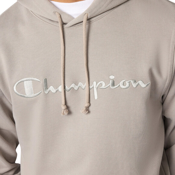 Bluza męska Champion Hooded Sweatshirt beżowa 220782 ES035