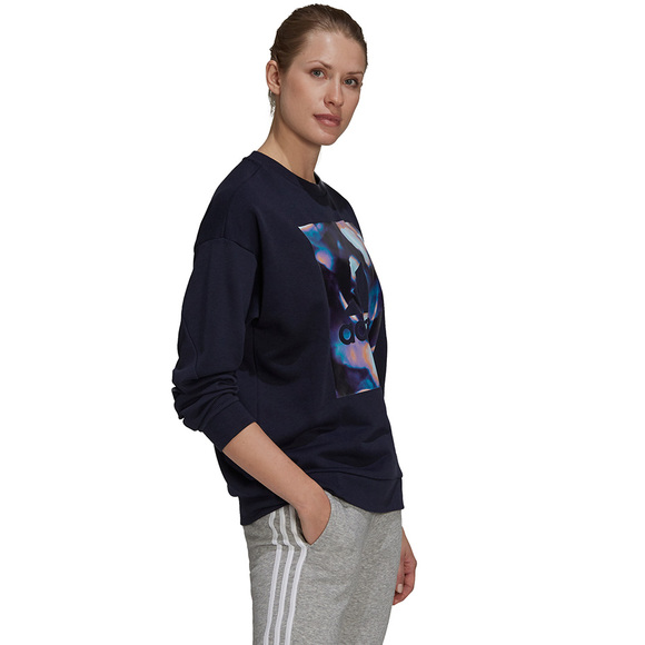 Bluza damska adidas U4U Soft Knit Swe granatowa GS3880