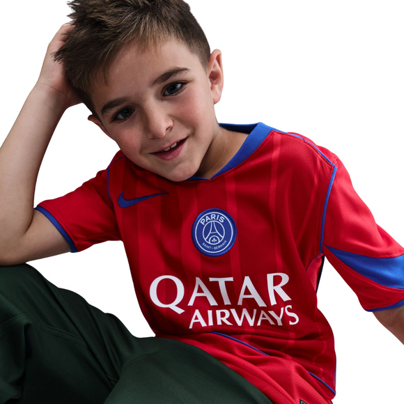 Koszulka dla dzieci Nike PSG Stadium 2025/26 czerwona HM4126 680