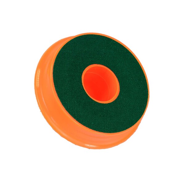 Odbijak plastikowy z filcem do cymbergaja 100 mm /pomarańczowy/