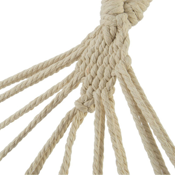 Hamak ogrodowy 2 osobowy Etno 200x150cm czarno-biały 1031262