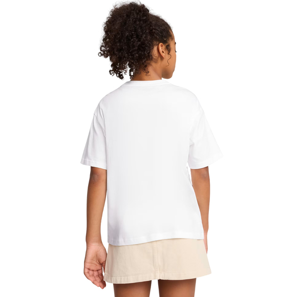 Koszulka dla dzieci Puma Ess Centered Cat Logo Boxy Tee biała 685131 02