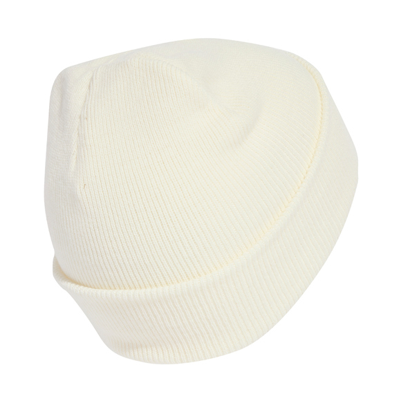 Czapka adidas New Logo Beanie Cuff kremowa JX5745