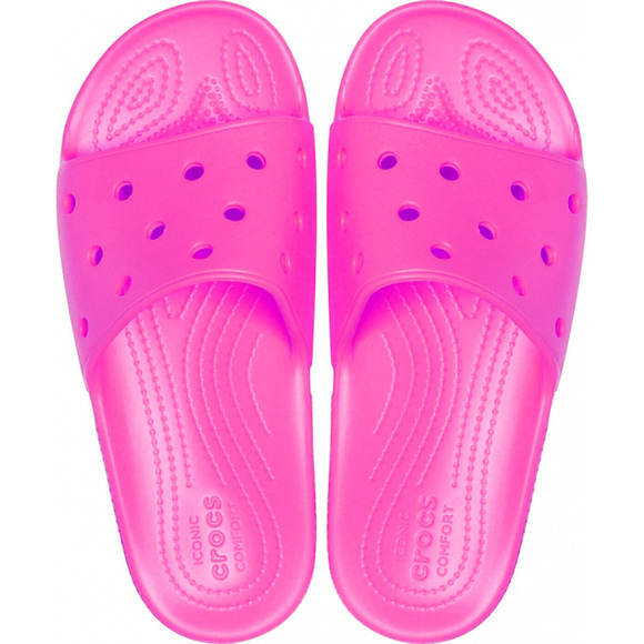 Klapki damskie Crocs Classic Slide różowe 206121 6QQ