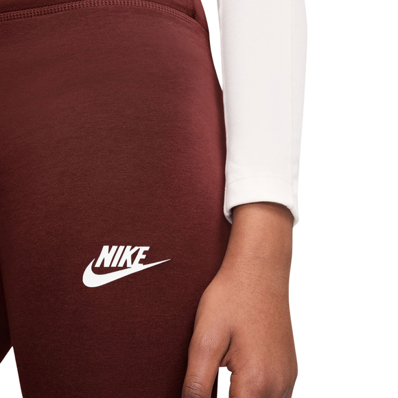 Legginsy dla dzieci Nike Sportswear Classic bordowe FZ5583 658
