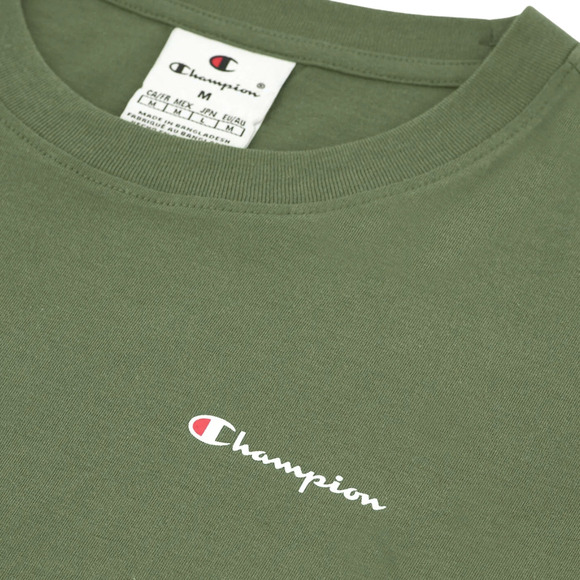 Koszulka damska Champion SS Tee zielona 118091 GS136