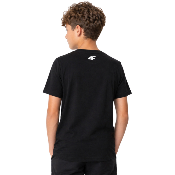 Koszulka dla chłopca 4F M4233 głęboka czerń 4FJWSS26TTSHM4233 20S