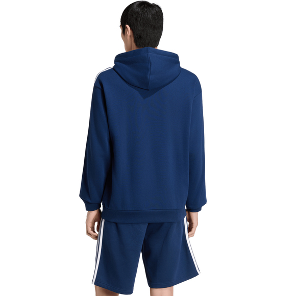 Bluza męska adidas Essentials 3-Stripes French Terry Hoodie granatowa KY4203