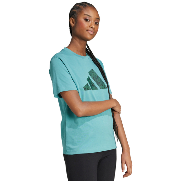 Koszulka damska adidas Animal Graphic zielona JV8535