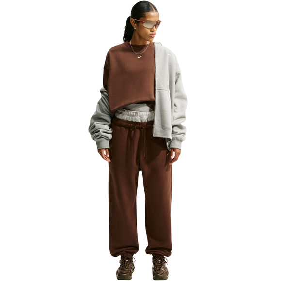 Bluza damska Nike Studio Fleece brązowa IM8082 259