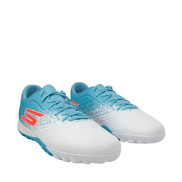 Buty piłkarskie Skechers Razor 1.5 Academy TF niebiesko-białe 252016 WTQP
