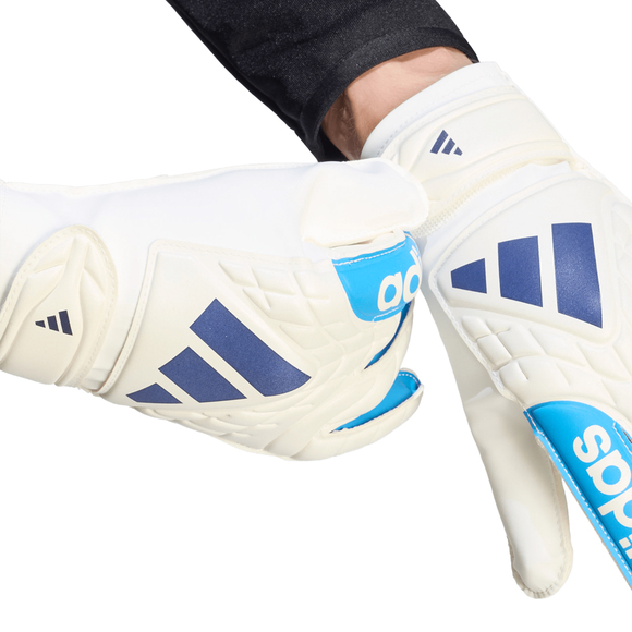 Rękawice bramkarskie adidas Copa Club biało-niebieskie KE9734