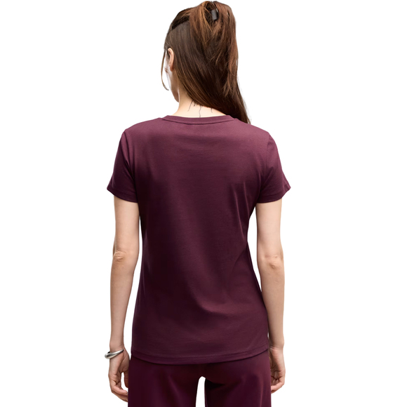 Koszulka damska Puma ESS Small No.1 Logo Tee(s) burgundowa 682373 24