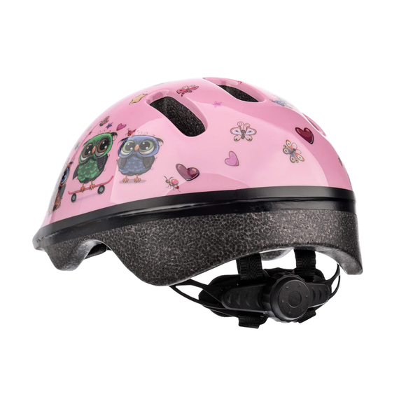 Kask rowerowy Meteor KS06 S 48-52 cm Little Owl różowy 24809