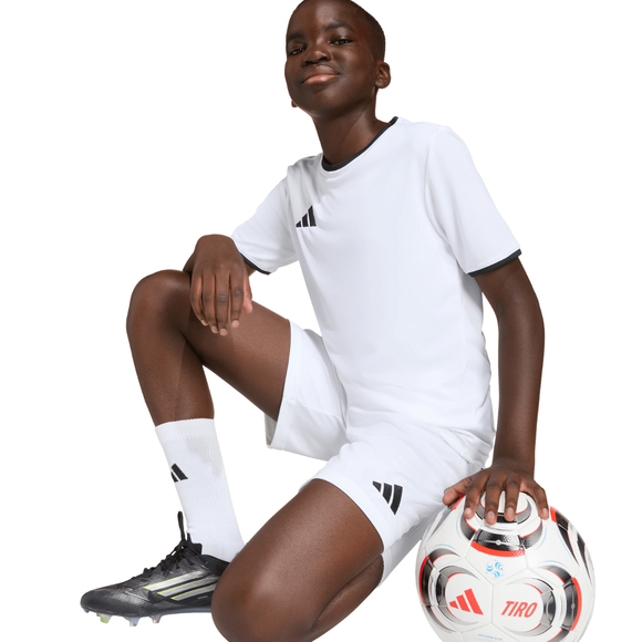 Spodenki dla dzieci adidas Entrada 26 białe JZ6526