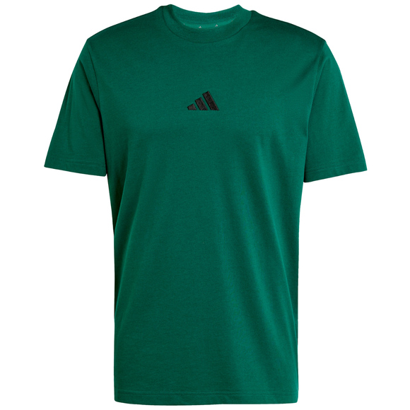 Koszulka męska adidas Essentials Small Logo Single Jersey zielona JF1096