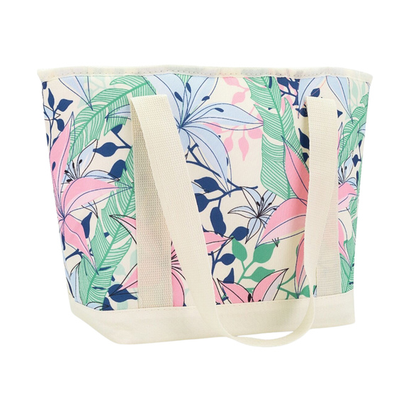 Torba termiczna Spokey Simply kremowa / kwiaty 944755