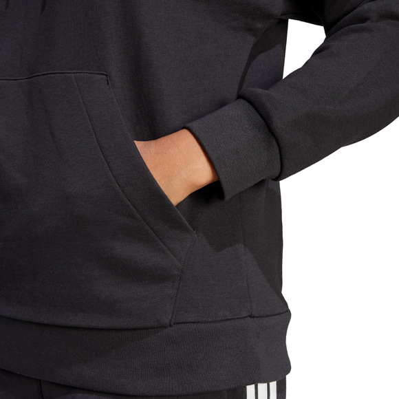 Bluza damska adidas Essentials Linear French Terry Hoodie czarna JV7841