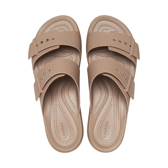 Klapki damskie Crocs Brooklyn Low beżowe 207431 2Q9