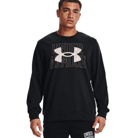 Bluza męska Under Armour UA Rival Terry Logo Crew czarna 1370391 001