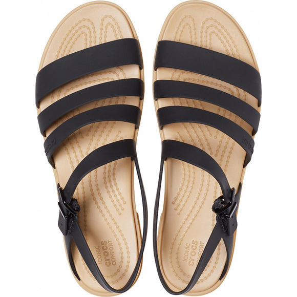 Sandały damskie Crocs Tulum Sandal W czarne 206107 00W