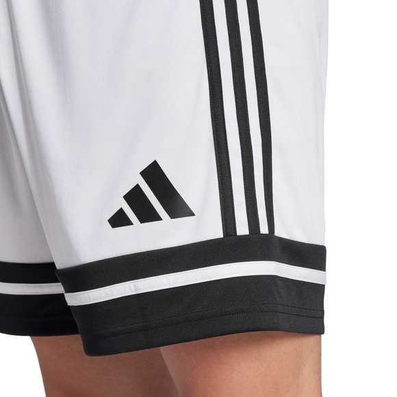 Spodenki męskie adidas Squadra 25 biało-czarne JH3412