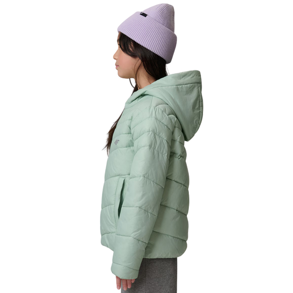 Kurtka dla dziewczynki 4F F0739 miętowa 4FJWSS26TDJAF0739 47S