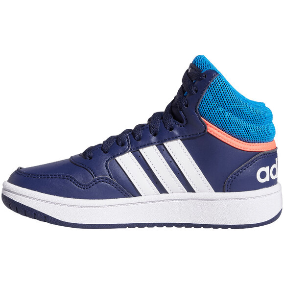 Buty dla dzieci adidas Hoops Mid granatowe GW0400